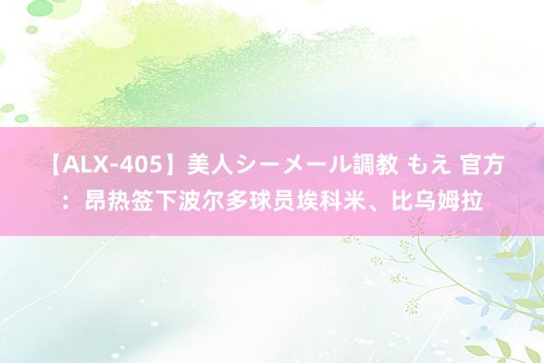 【ALX-405】美人シーメール調教 もえ 官方：昂热签下波尔多球员埃科米、比乌姆拉