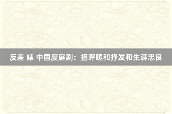 反差 婊 中国度庭剧：招呼暖和抒发和生涯忠良