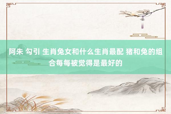 阿朱 勾引 生肖兔女和什么生肖最配 猪和兔的组合每每被觉得是最好的
